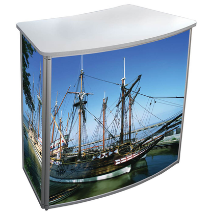 Artikelbild 3 für update displays Messetheke Konvex gebogen, weiß 106,0 x 58,0 x 93,0 cm, Artikelnummer 646765