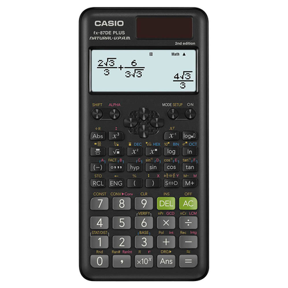 Artikelbild für CASIO FX-87DE Plus-2 Wissenschaftlicher Taschenrechner schwarz, Artikelnummer 973836