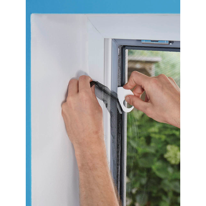 Artikelbild 5 für tesa Fliegengitter Insect Stop Comfort anthrazit 1,30 x 1,30 m, Artikelnummer 559304