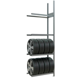 Artikelbild 1 für SCHULTE Anbau-Schwerlastregal 20983 silber 90,0 x 40,0 x 275,0 cm, Artikelnummer 855770