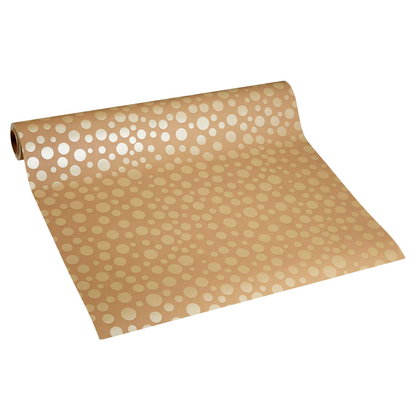 Artikelbild 2 für JUNG SCHÖNER VERPACKEN Geschenkpapier Ballero Punkte braun, 20,0 m, Artikelnummer 223168