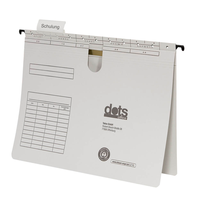 Artikelbild 2 für dots Hängehefter Karton lichtgrau DIN A4 1x kaufmännische Heftung, 50 St., Artikelnummer 538488