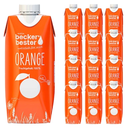 Artikelbild für beckers bester ORANGE Direktsaft 12x 0,33 l, Artikelnummer 652828