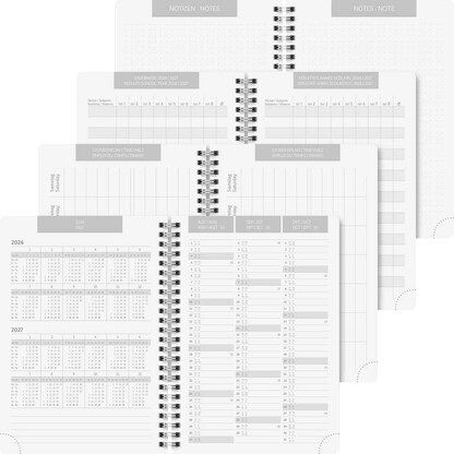 Artikelbild 4 für BRUNNEN Schülerkalender Plain Black 2026/2027 schwarz, 1 St., Artikelnummer 805019