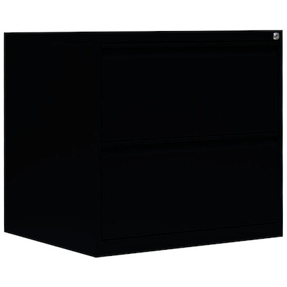 Artikelbild für LÜLLMANN Hängeregistraturschrank tiefschwarz 2 Schubladen 76,0 x 62,0 x 70,5 cm, 1 St., Artikelnummer 183568