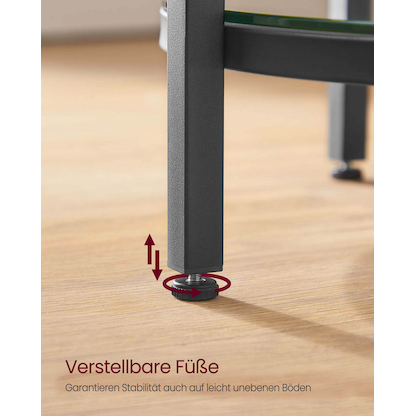 Artikelbild 10 für VASAGLE Beistelltisch rund Spanplatte weiß 45,0 x 45,0 x 55,0 cm, 1 St., Artikelnummer 290538