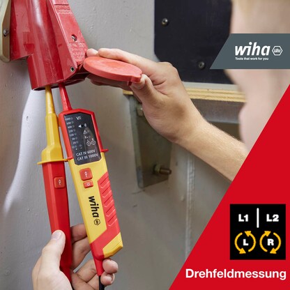 Artikelbild 4 für Wiha Zweipoliger Spannungs- und Durchgangsprüfer 45216 CAT III 1.000 V / CAT IV 600 V, Artikelnummer 717742