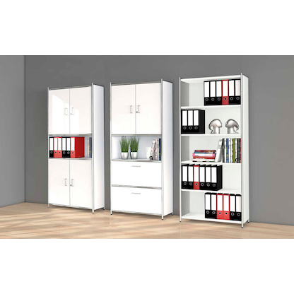 Artikelbild 10 für Kerkmann Aktenregal Lago weiß 80,0 x 38,0 x 220,0 cm, 1 St., Artikelnummer 308371