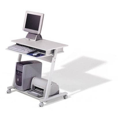 Artikelbild für rocada ZETA PC-Tisch mit Rollen lichtgrau 80,0 x 50,0 x 79,0 cm, Artikelnummer 585930