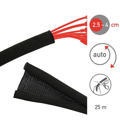 Artikelbild 4 für LABEL THE CABLE Kabelmantel CABLE TUBE PRO schwarz, 1 St., Artikelnummer 654879