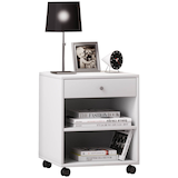 Artikelbild 1 für VCM my home Rolda Nachttisch rechteckig Spanplatte weiß 45,0 x 38,0 x 54,0 cm, 1 St., Artikelnummer 388324