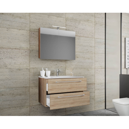 Artikelbild 3 für VCM my bath Badmöbel-Set 3-teilig Badinos 914335 sonoma-eiche 80,0 x 46,0 x 50,0 cm, Artikelnummer 388813