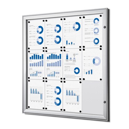 Artikelbild 2 für Showdown® Displays Schaukasten S alu 12x DIN A4 96,1 x 2,3 x 100,4 cm, 1 St., Artikelnummer 132258