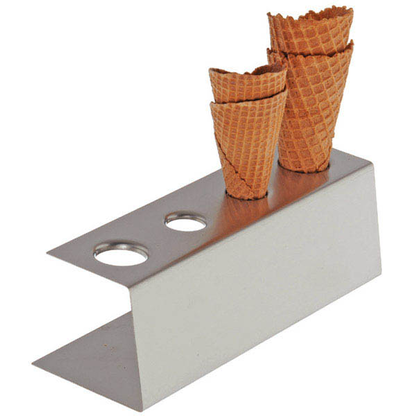 Artikelbild für APS Eistütenhalter silber 9,5 x 27,0 cm, 1 St., Artikelnummer 196976