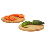 Artikelbild 1 für relaxdays Frühstücksbretter Natur Ø 30,0 cm 2-tlg., 2 St., Artikelnummer 362119