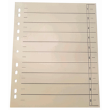 Artikelbild 1 für Wekre Trennblätter DIN A4 0-9 chamois, 180 g/m², 100 Blatt, Artikelnummer 630489