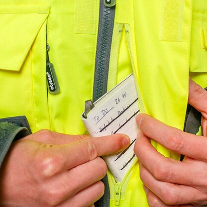 Artikelbild 6 für elysee® unisex Warnjacke Winter RUFUS gelb, grau Größe 4XL, Artikelnummer 748689