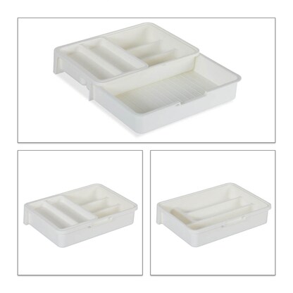 Artikelbild 3 für relaxdays Besteckkasten weiß 1 St., Artikelnummer 472980