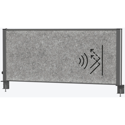 Artikelbild 2 für MAUL Akustik-Tischtrennwand MAULconnecto Uplight 9761289, dunkelgrau 120,0 x 51,5 cm, 1 St., Artikelnummer 156994