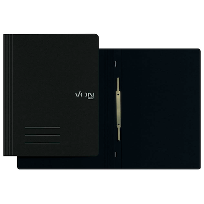 Artikelbild für VON LEITZ Schnellhefter Karton schwarz DIN A4, 1 St., Artikelnummer 635999