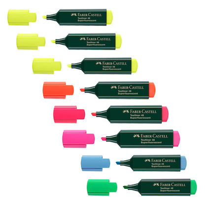 Artikelbild für FABER-CASTELL 48 Textmarker farbsortiert, 8 St., Artikelnummer 778779