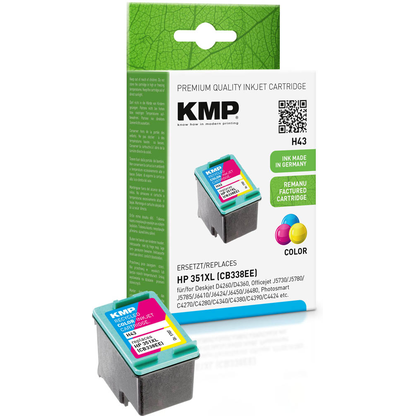 Artikelbild für KMP H43 color Druckerpatrone kompatibel zu HP 351XL (CB338EE), Artikelnummer 599019