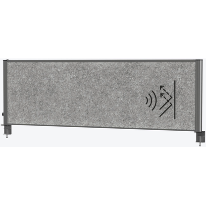 Artikelbild 2 für MAUL Akustik-Tischtrennwand MAULconnecto Uplight 9761689, dunkelgrau 160,0 x 51,5 cm, 1 St., Artikelnummer 157059