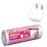 Artikelbild 1 für RUBIN Müllbeutel 25,0 l transparent, 30 St., Artikelnummer 213027