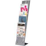 Artikelbild 1 für PAPERFLOW Prospektständer silber DIN A4 7 Fächer 25,0 x 36,0 x 115,0 cm, 1 St., Artikelnummer 528164