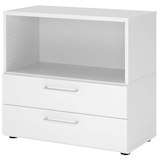 Artikelbild 1 für HAMMERBACHER Regalschrank FlexWall, VFW28S2KG/W/W/BS weiß 80,0 x 40,0 x 74,6 cm, 1 St., Artikelnummer 950227