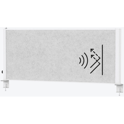 Artikelbild 2 für MAUL Akustik-Tischtrennwand MAULconnecto Uplight 9762202, hellgrau 120,0 x 51,5 cm, 1 St., Artikelnummer 157129