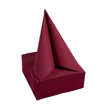 Artikelbild 2 für PROnappe Servietten bordeaux 2-lagig 38,0 x 38,0 cm, 40 St., Artikelnummer 361818