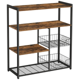 Artikelbild 1 für VASAGLE Küchen-Organizer vintage-braun, schwarz 80,0 x 35,0 x 95,0 cm, 1 St., Artikelnummer 439857