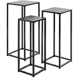 Artikelbild 1 für HAKU Möbel Pflanzenständer-Set Metall schwarz, 1 Set, Artikelnummer 853842