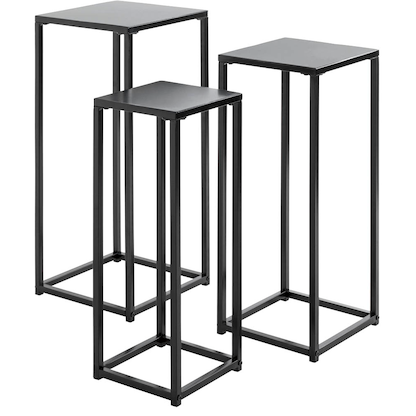Artikelbild für HAKU Möbel Pflanzenständer-Set Metall schwarz, 1 Set, Artikelnummer 853842