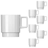 Artikelbild 1 für BAUSCHER Kaffeetassen EDGE weiß 0,30 l, 6 St., Artikelnummer 819082