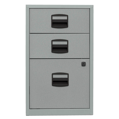 Artikelbild 4 für BISLEY Home Standcontainer silber 3 Auszüge Kunststoff-Muldengriff schwarz 41,3 x 40,0 x 67,2 cm, Artikelnummer 263119