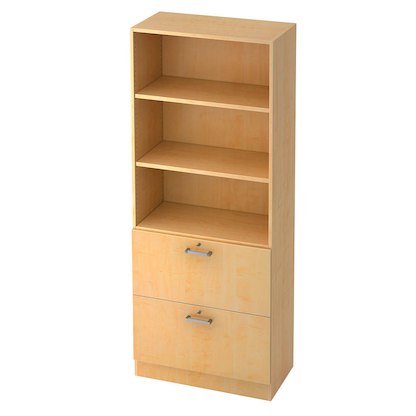 Artikelbild für HAMMERBACHER Regalschrank 7300 CE, V7300/3/3/CE ahorn 80,0 x 42,0 x 200,4 cm, 1 St., Artikelnummer 858973