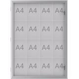 Artikelbild 1 für MAUL Schaukasten Excite grau 16x DIN A4 95,6 x 2,8 x 130,4 cm, 1 St., Artikelnummer 536191