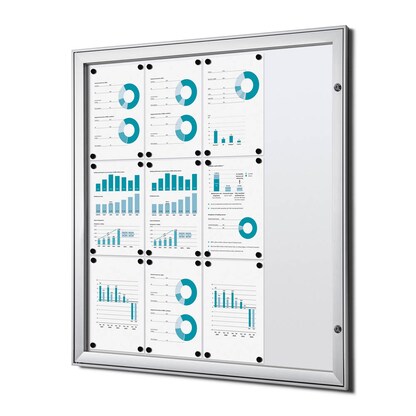 Artikelbild 3 für Showdown® Displays Schaukasten S alu 12x DIN A4 96,1 x 2,3 x 100,4 cm, 1 St., Artikelnummer 132258