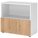 Artikelbild 1 für HAMMERBACHER Regalschrank FlexWall, VFW28T1KG/W/R/BS weiß, asteiche 80,0 x 40,0 x 74,6 cm, 1 St., Artikelnummer 949861