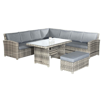 Artikelbild für Sunny Smart® Loungegruppe Toledo grau, taupe Kunststoff, Metall, 6-teilig, Artikelnummer 308936