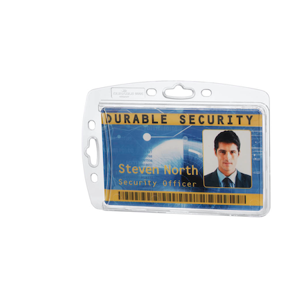 Artikelbild für DURABLE Ausweishalter Hartbox 890519, lose oder nicht klebend, transparent, 10 St., Artikelnummer 462836