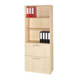 Artikelbild 1 für HAMMERBACHER Regalschrank Orbis, V7300/3/3/RE ahorn 80,0 x 42,0 x 200,4 cm, 1 St., Artikelnummer 373993