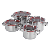 Artikelbild 1 für WMF Topf-Set Function 4 silber 4-tlg., 4 St., Artikelnummer 291274