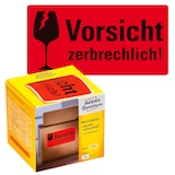 Artikelbild 1 für AVERY Zweckform Warnetiketten 7211 rot »Vorsicht zerbrechlich!« 100,0 x 50,0 mm, 1 Etiketten , Artikelnummer 432029