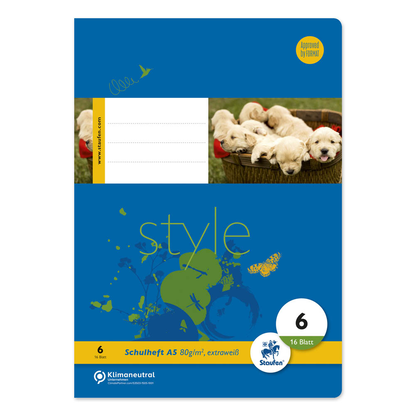 Artikelbild 2 für Staufen® Schulhefte Lineatur 5 kariert DIN A5 ohne Rand, 16 Blatt, 10 St., Artikelnummer 717546