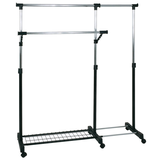 Artikelbild 1 für HAKU Möbel Rollgarderobe 44545 schwarz Metall 94,0-160,0 x 103,0-170,0 cm, Artikelnummer 552782