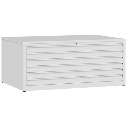 Artikelbild für LÜLLMANN Planschrank signalweiß 6 Schubladen 140,5 x 95,5 x 60,5 cm, 1 St., Artikelnummer 183636