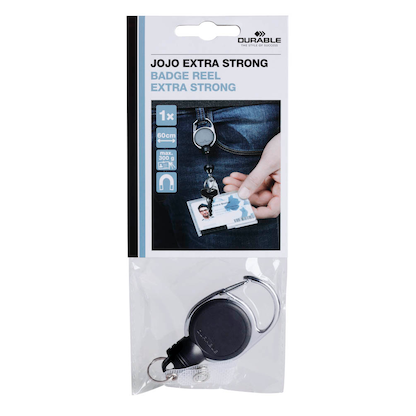 Artikelbild 3 für DURABLE Ausweishalter Jojo EXTRA STRONG 832901, Clip, schwarz, 1 St., Artikelnummer 462931